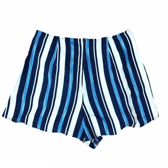 NWT SMYM blue stripe sawyer short size M