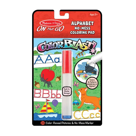 On the Go ColorBlast No-Mess Coloring Pad - Colorblast - Alphabet