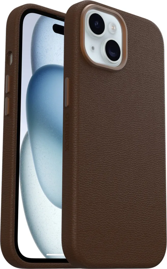 Otterbox - Symmetry Cactus Leather Case For Apple Iphone 15 - Rich Adobe