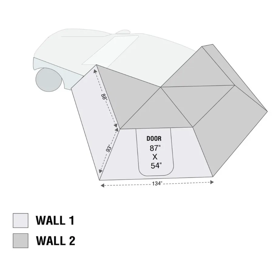 OVS HD Nomadic 270 LT Awning Wall 1 - Driver Side
