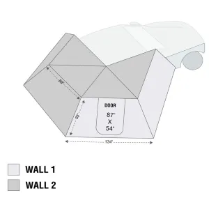 OVS HD Nomadic 270 LT Awning Wall 2 - Passenger Side