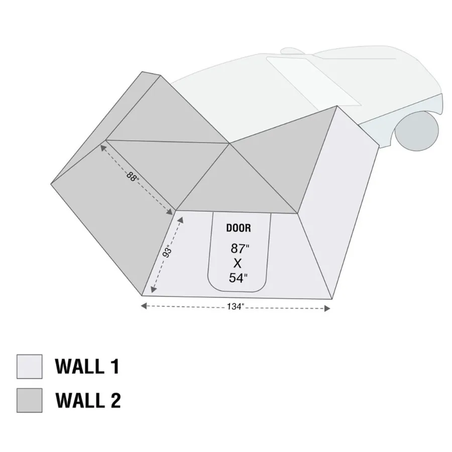 OVS HD Nomadic 270 LT Awning Wall 2 - Passenger Side