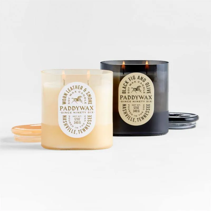 Paddywax Vista Collection Worn Leather & Smoke