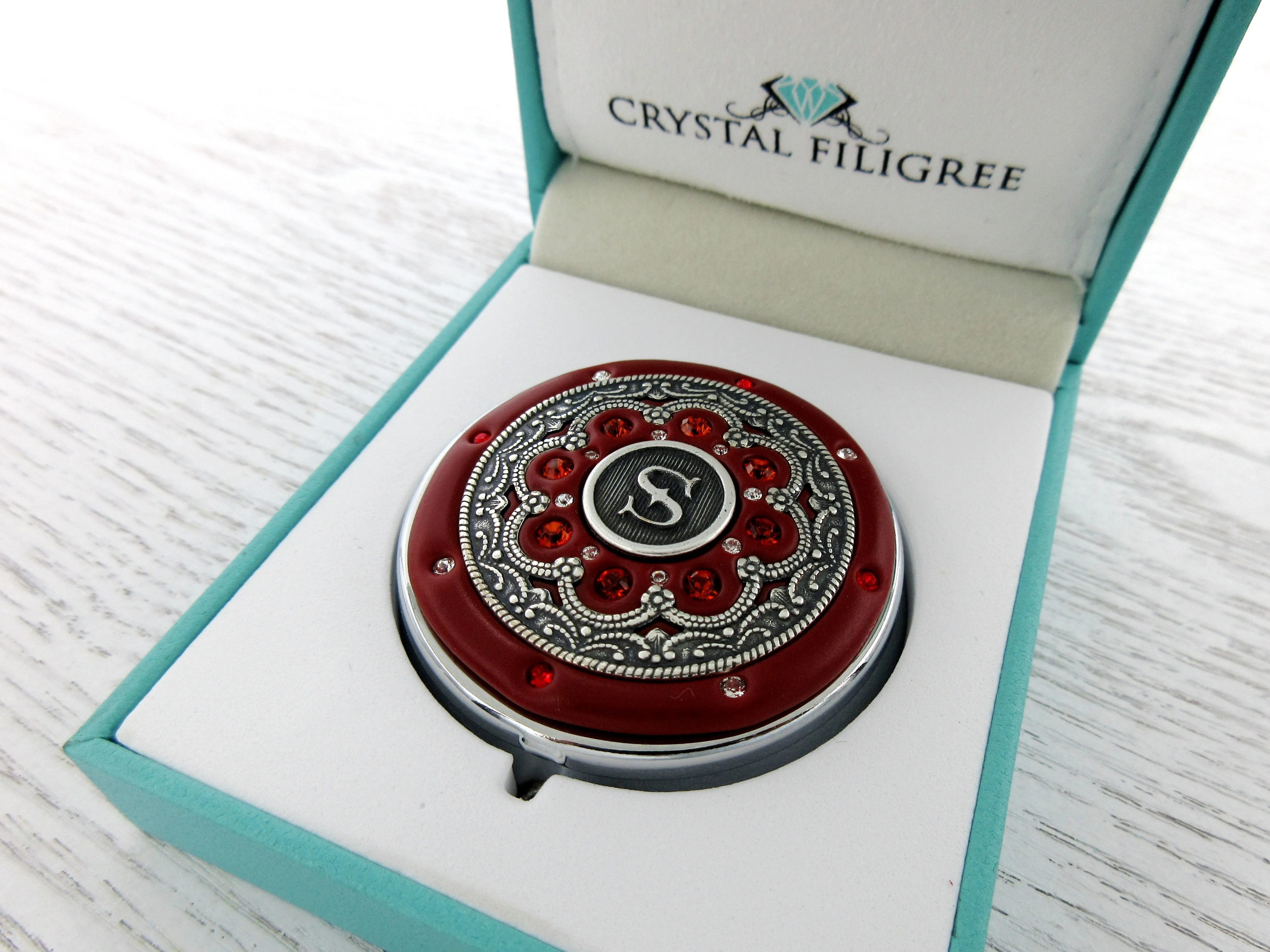 Personalized Silver Pill Box
