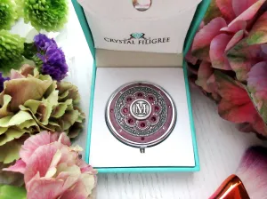 Personalized Silver Pill Box