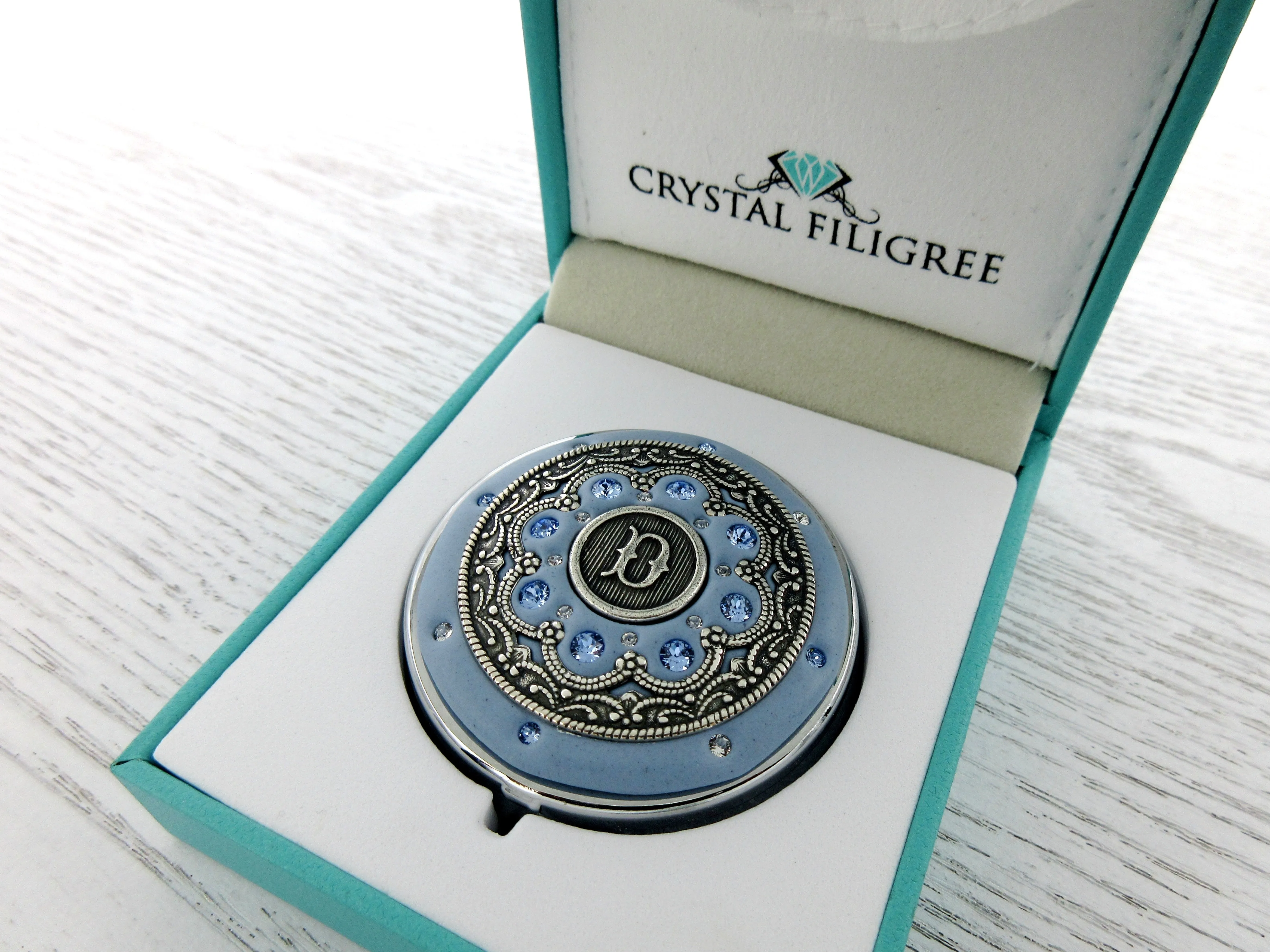 Personalized Silver Pill Box