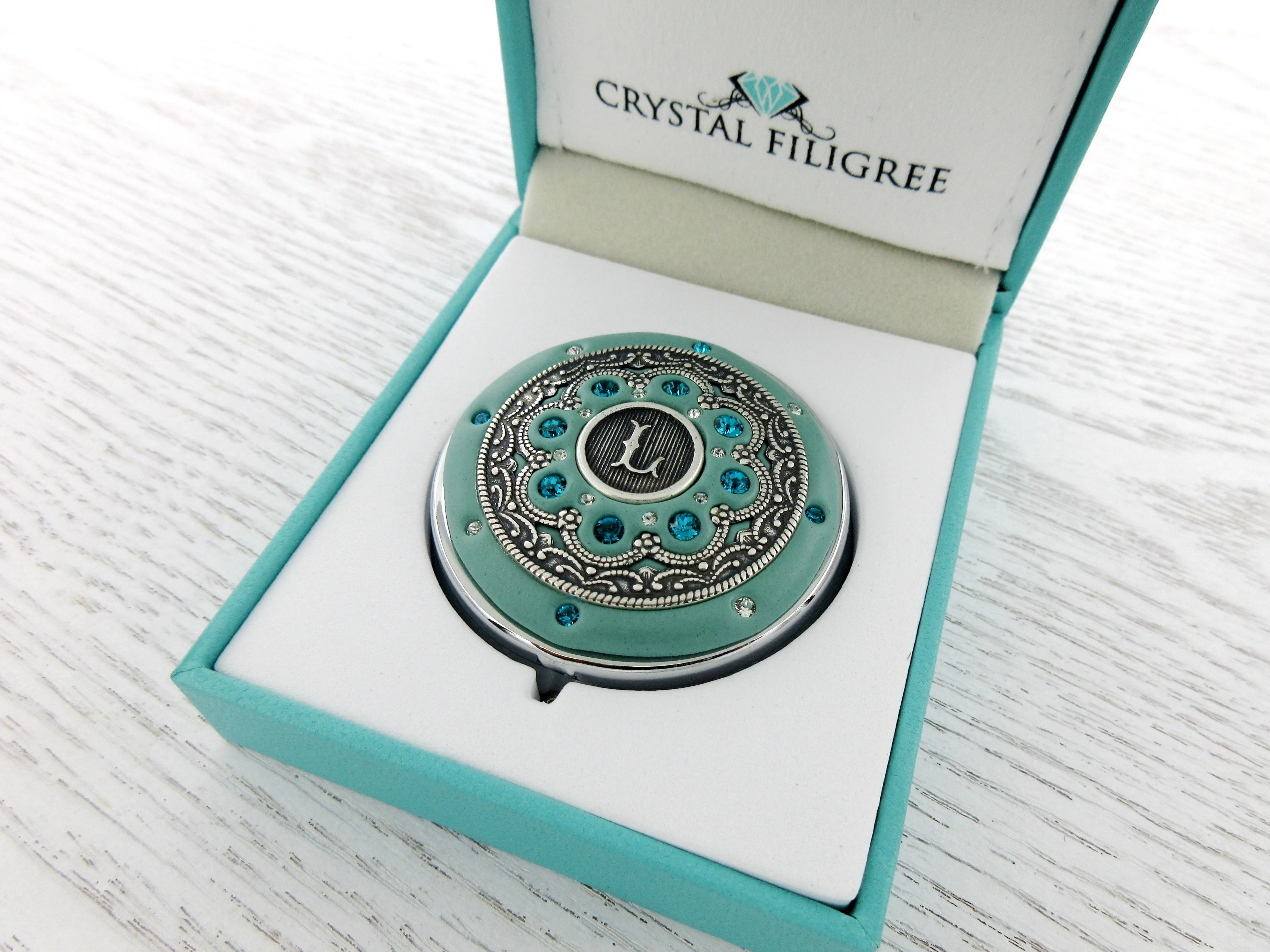 Personalized Silver Pill Box