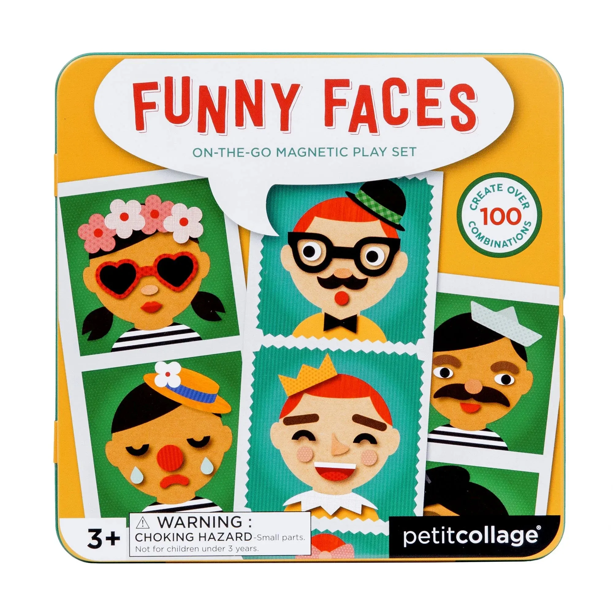 Petit Collage - Magic Play Set - Funny Faces