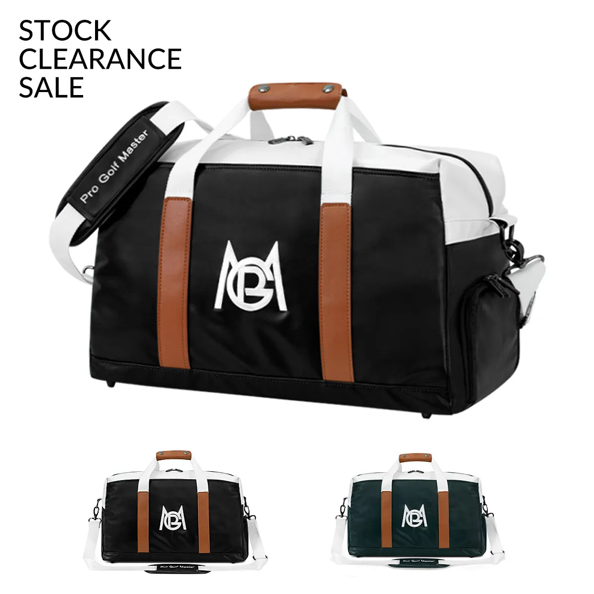 PGM YWB043 multi-function golf sports shoe bag golf clothing boston bag lightweight waterproof pu travel bag