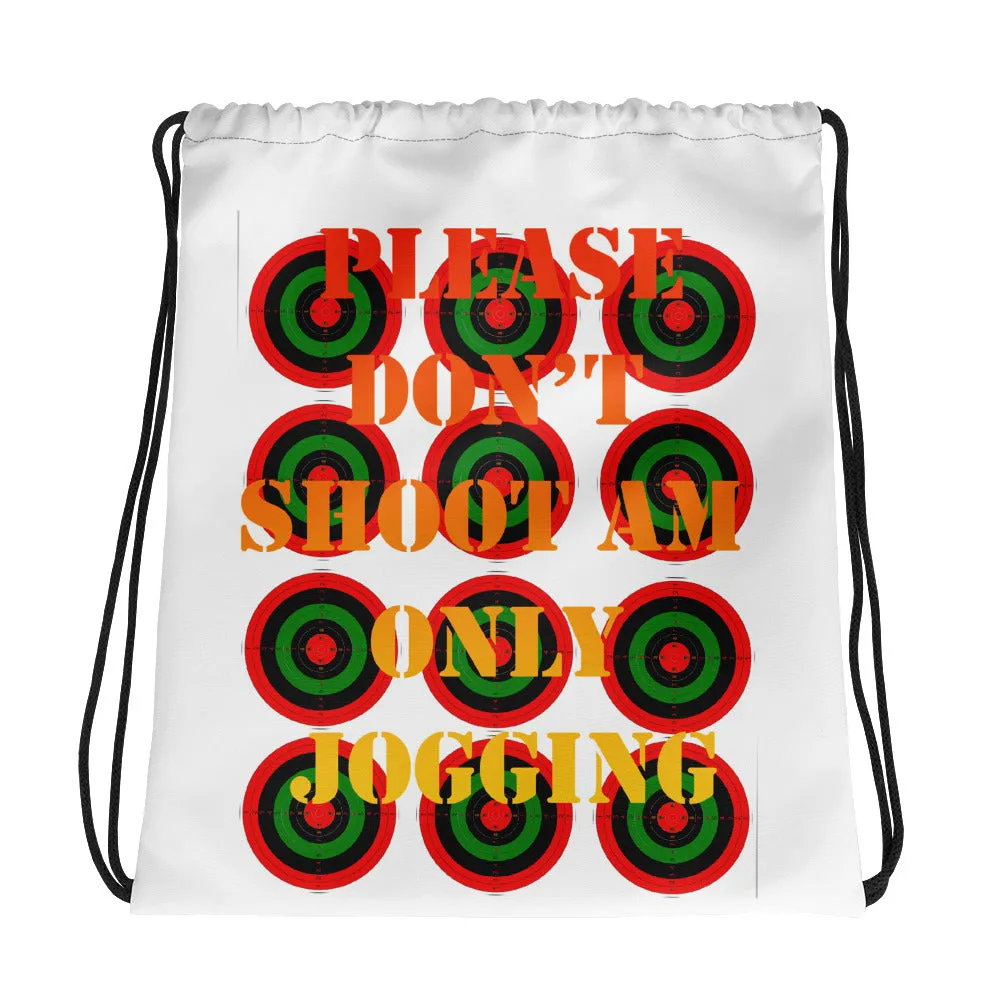 Please Dont shoot Drawstring bag