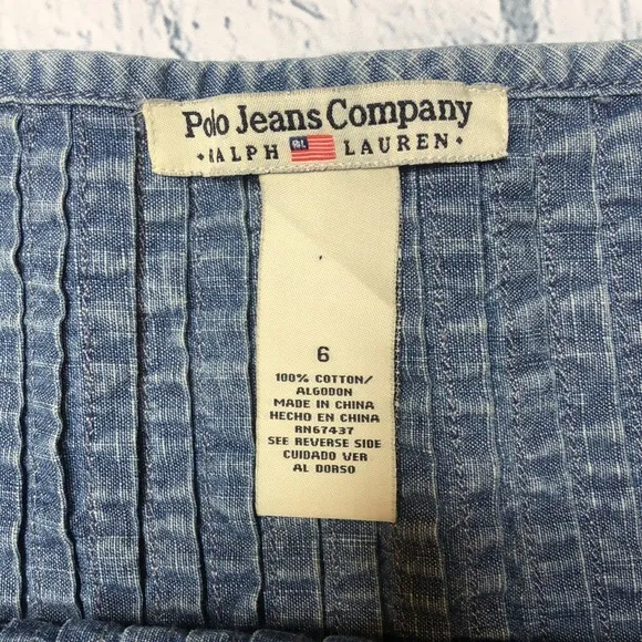 🔹Polo Ralph Lauren Vintage Denim Skirt