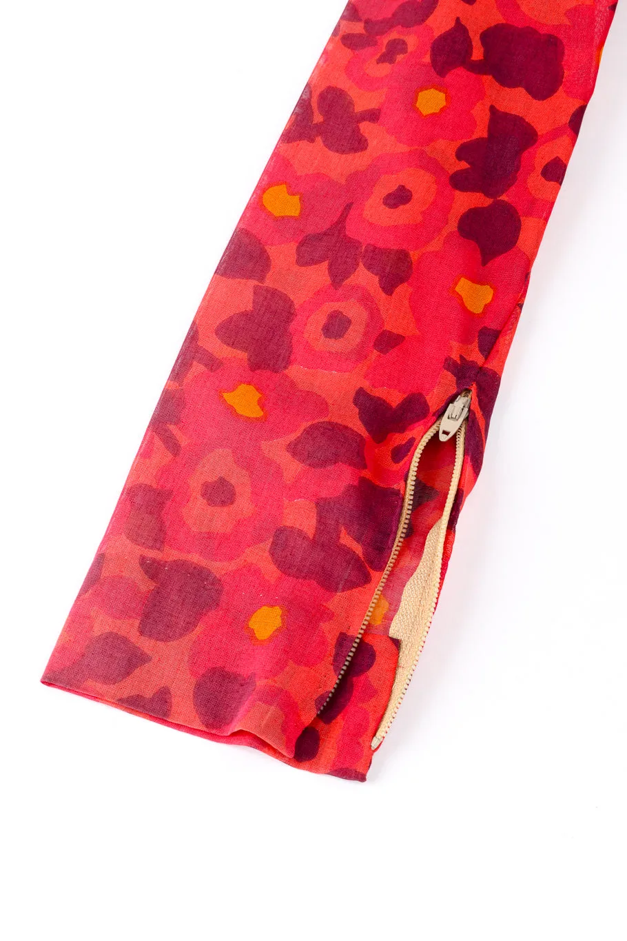 Poppy Print Mock Neck Dress