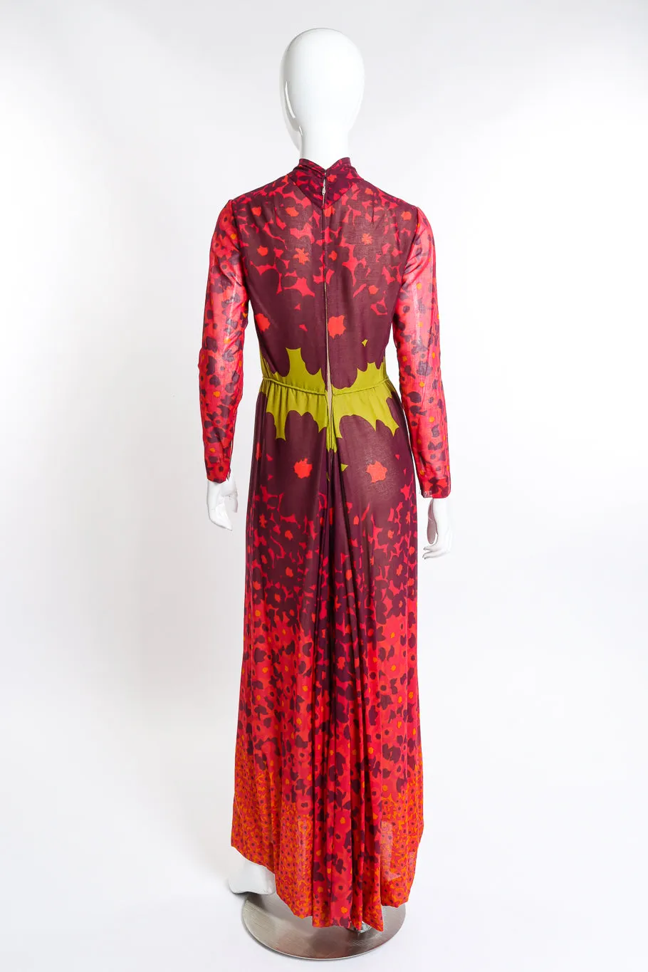 Poppy Print Mock Neck Dress