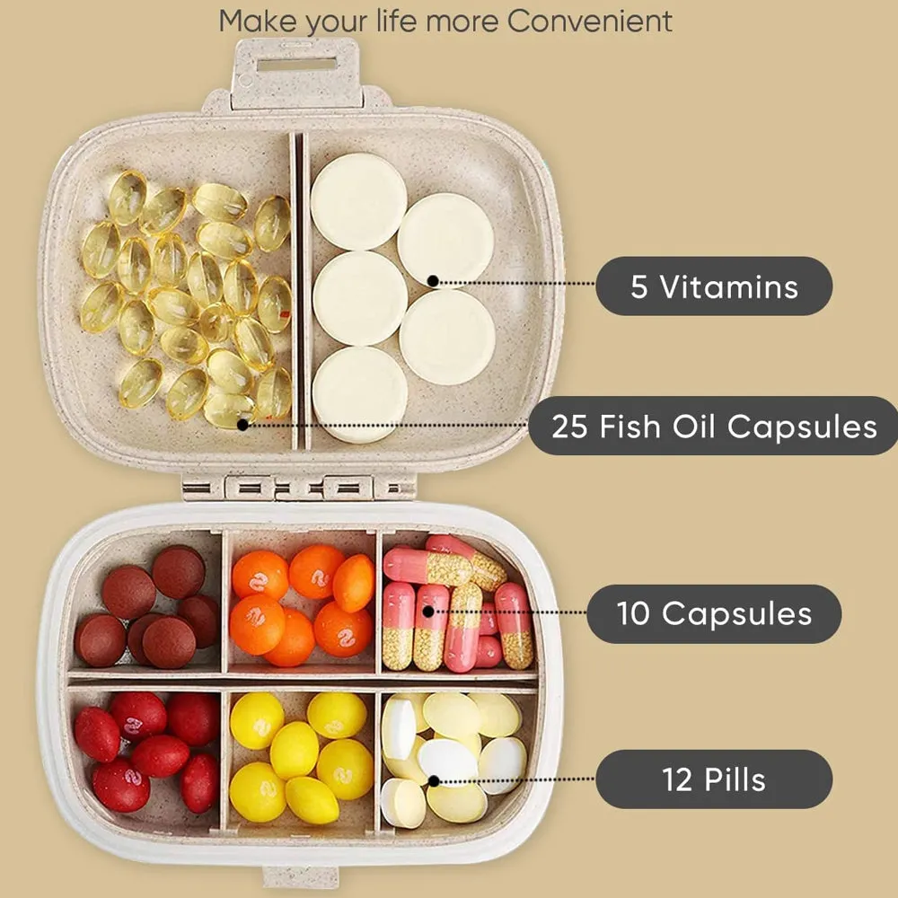 Portable Travel Pill Container