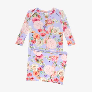 Posh Peanut Bellamy Wood Button Zippered Gown