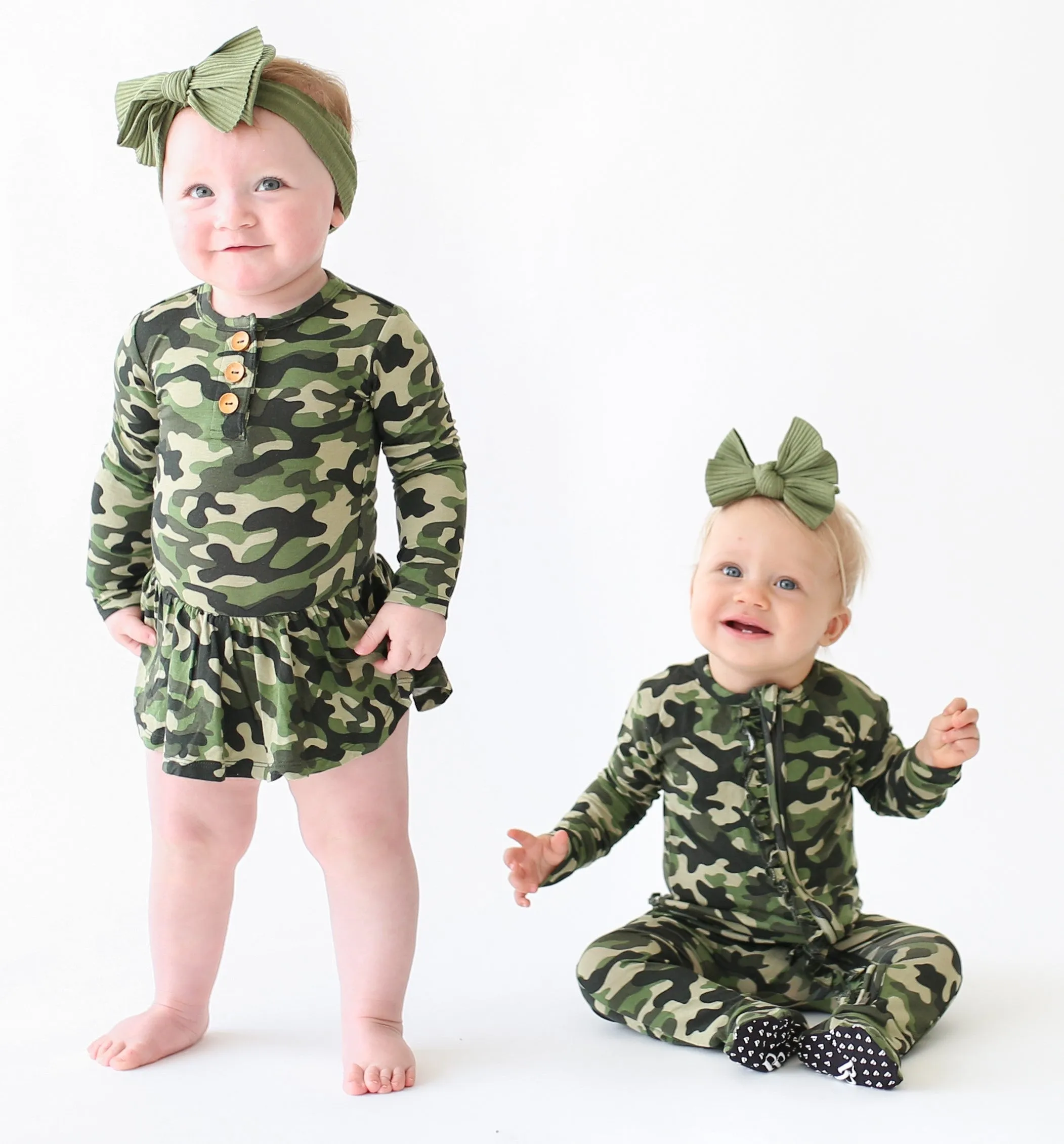 Posh Peanut Cadet Ruffled Zippered Footie