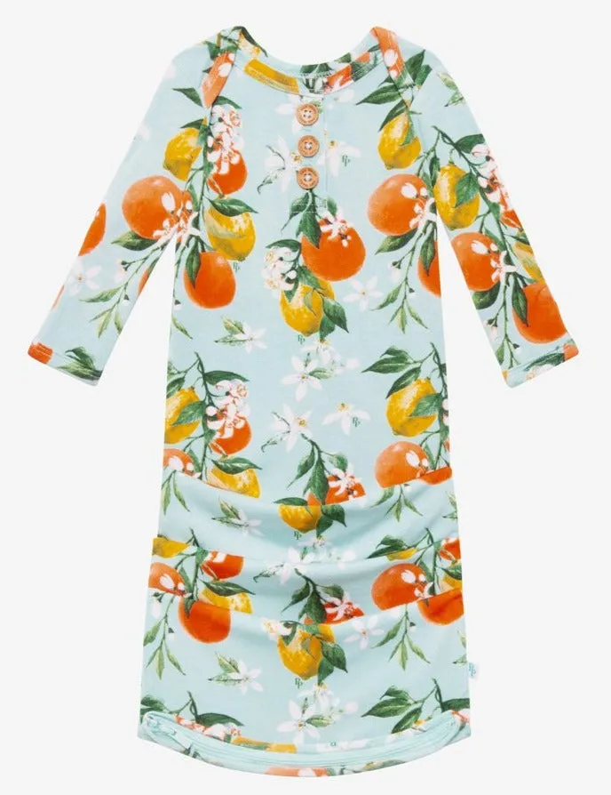 Posh Peanut Mirabella Wood Button Zippered Gown