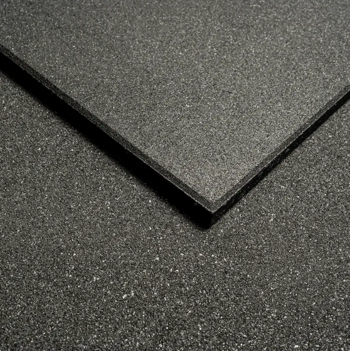 Premium Grade Thick Rubber Gym Flooring  | BLACK [1m x 1m x 20mm]