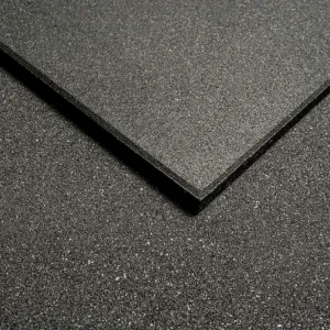 Premium Grade Thick Rubber Gym Flooring  | BLACK [1m x 1m x 20mm]
