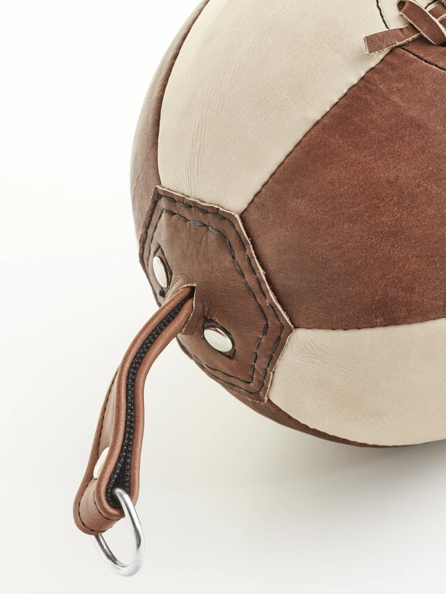 PRO Brown / Cream Leather Boxing Speed Ball, Double End