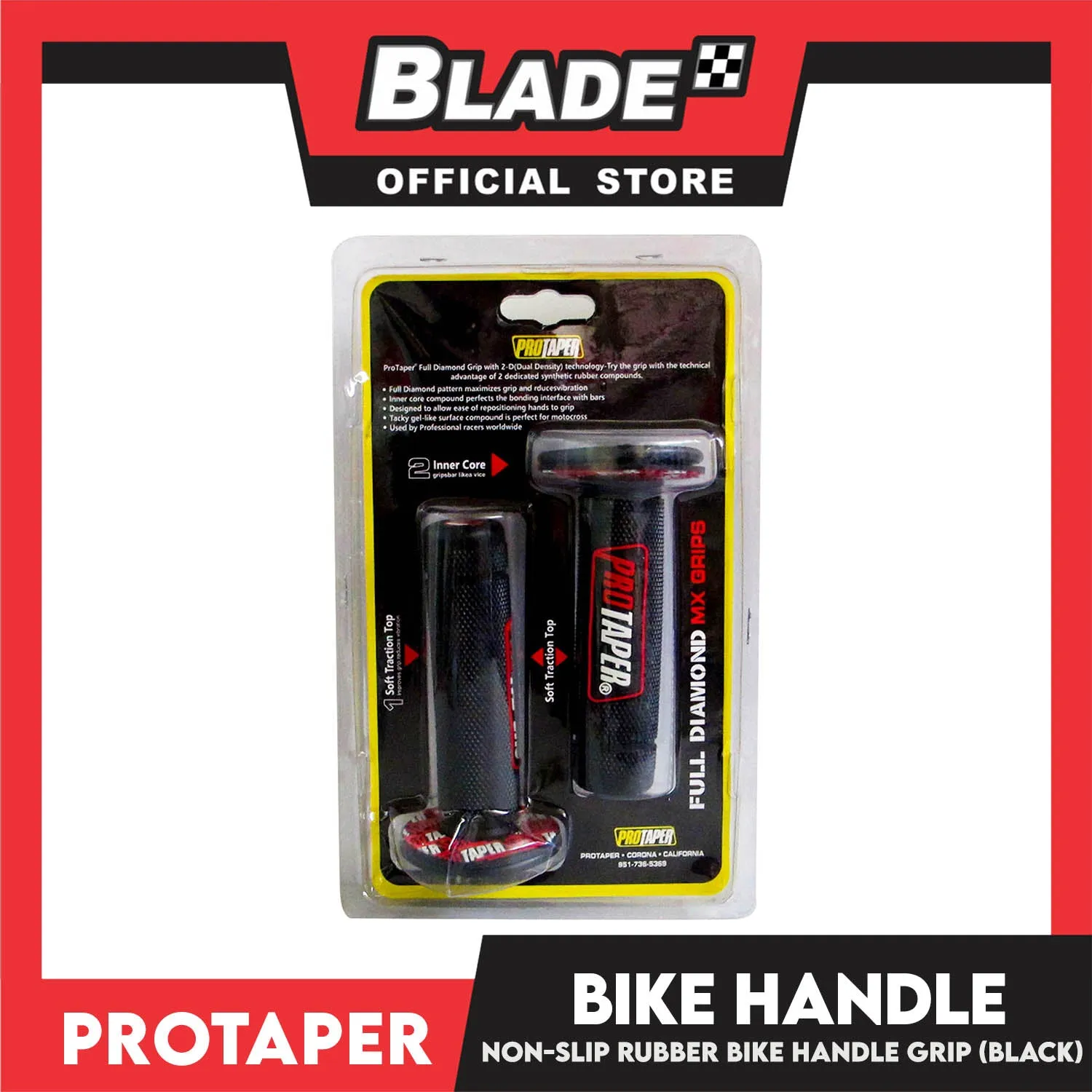 Protaper Rubber Bike Handle Grip (Black)