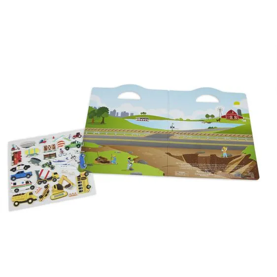 PUFFY STICKER PLAY SET - VEHICLES
