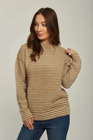 Pullover Crew Neck Flat Brown