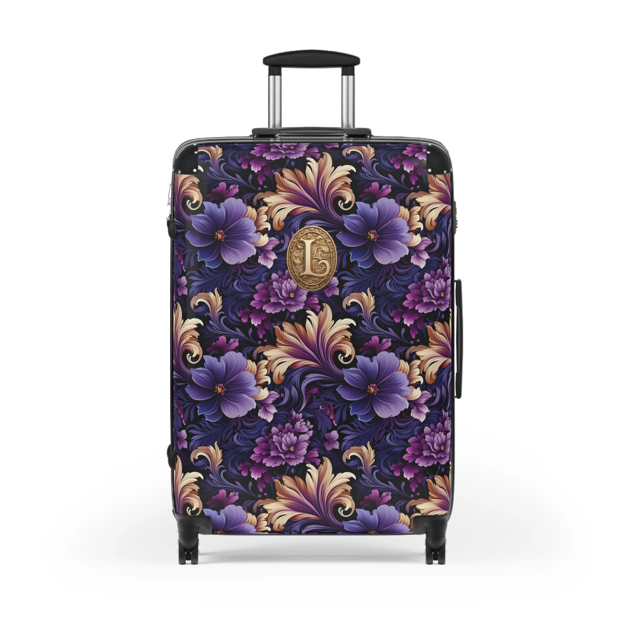 Purple Paisley Monogrammed Suitcase