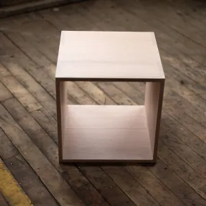 Rainbow City Cubes | Modular Modern Wood Cubes with Brass | Storage or Cocktail Table