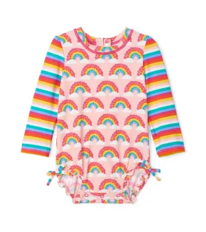 Rainbow Rashguard Swimsuit - Retired