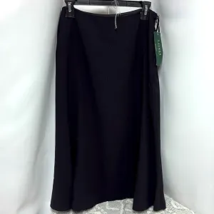 Ralph Lauren Edward Fash Black Wool Trumpet Skirt size 8