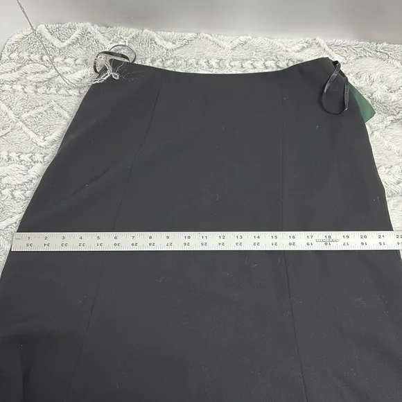 Ralph Lauren Edward Fash Black Wool Trumpet Skirt size 8