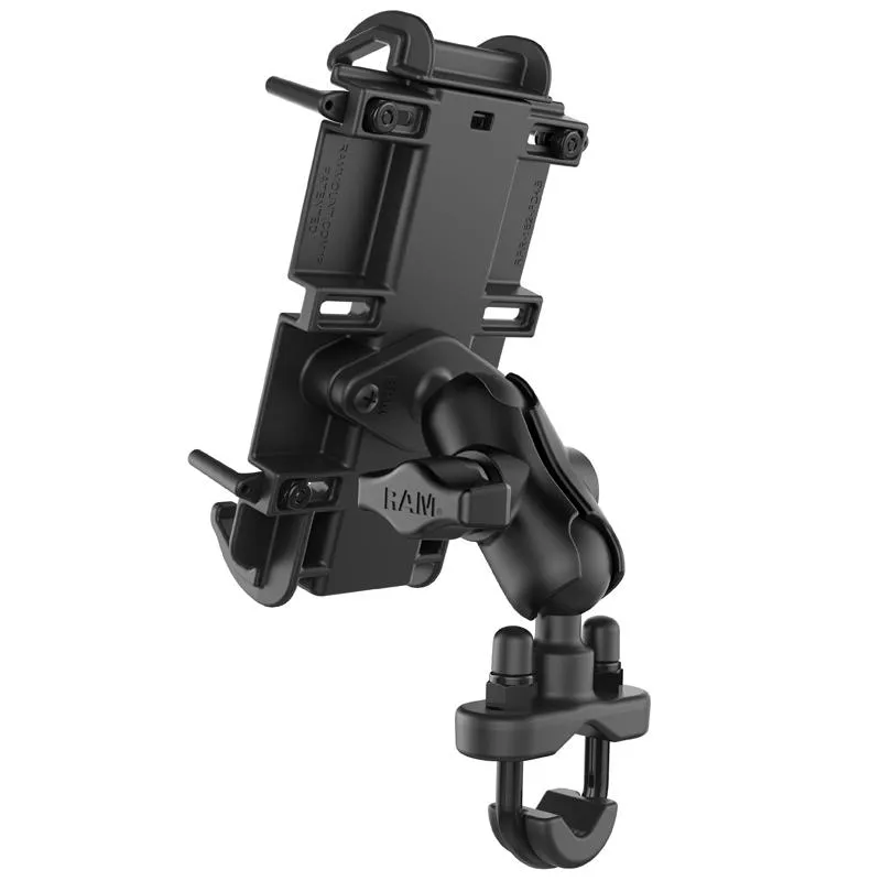RAM Mount Quick-Grip™ XL Phone Mount with Handlebar U-Bolt Base-Short