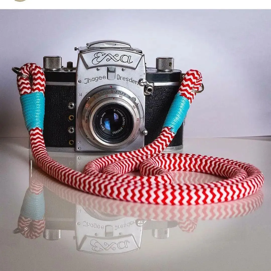 Red-White Camera Strap