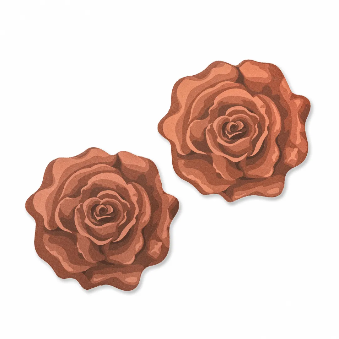 Reusable Nipple Covers - Dark Nude Rose