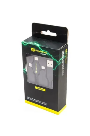RidgeMonkey Vault USB-A to Multi Out Cable