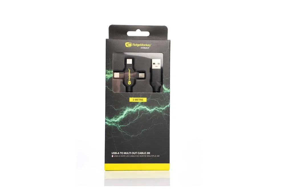 RidgeMonkey Vault USB-A to Multi Out Cable