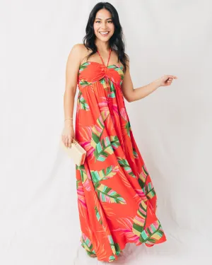 Rio Beaded Tassel Babydoll Maxi Dress