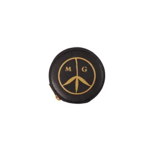 Round Satchel Wallet - Black