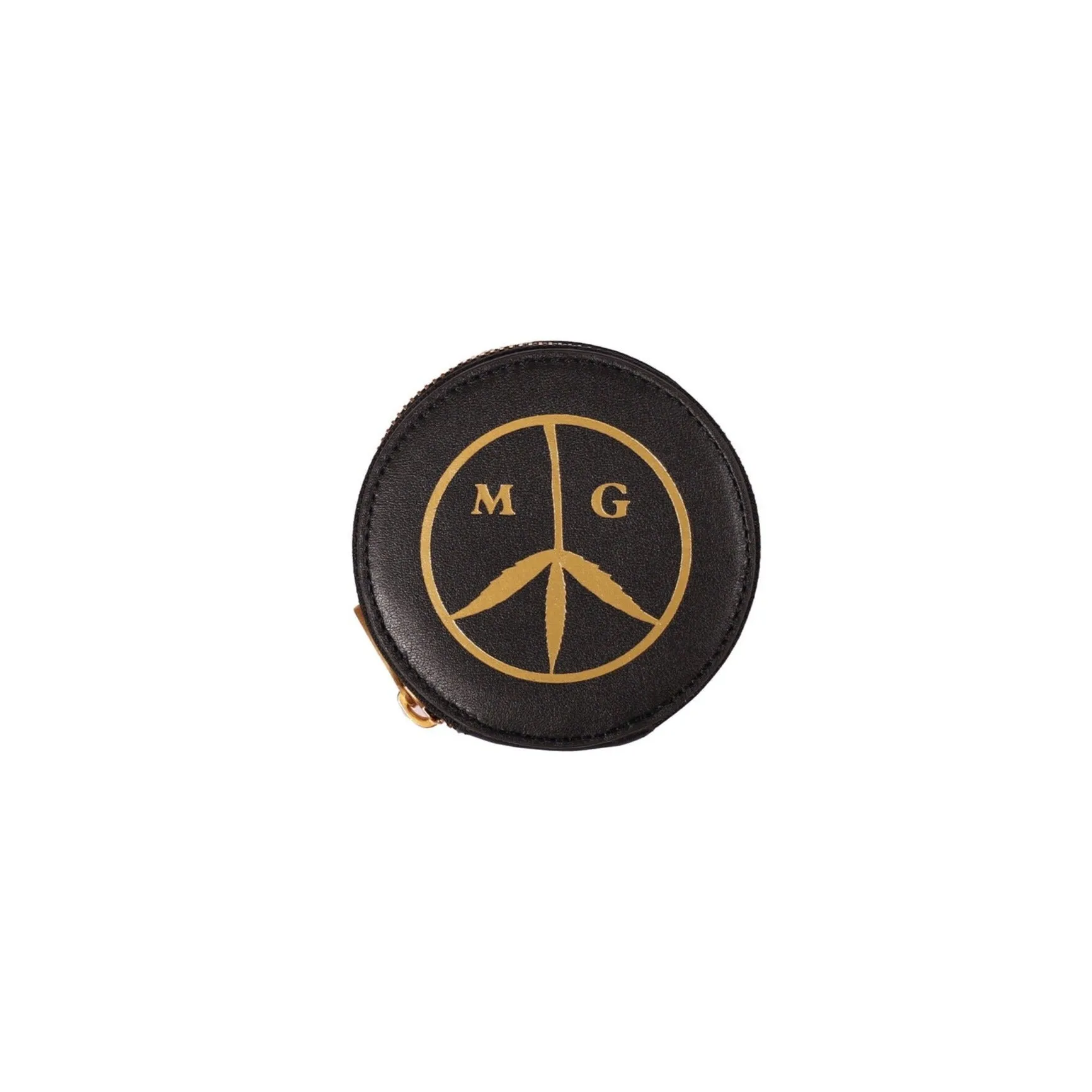 Round Satchel Wallet - Black