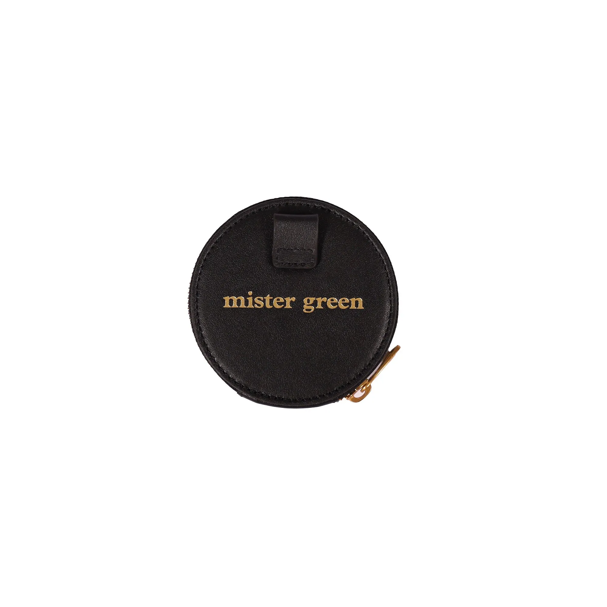 Round Satchel Wallet - Black