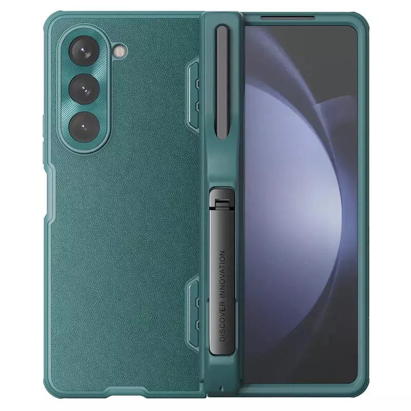 Samsung Galaxy Z Fold 5 5G/W24 CamShield Fold Leather Case Bracket Version