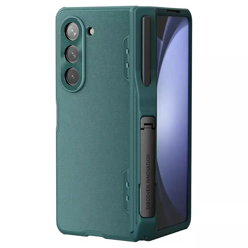 Samsung Galaxy Z Fold 5 5G/W24 CamShield Fold Leather Case Bracket Version