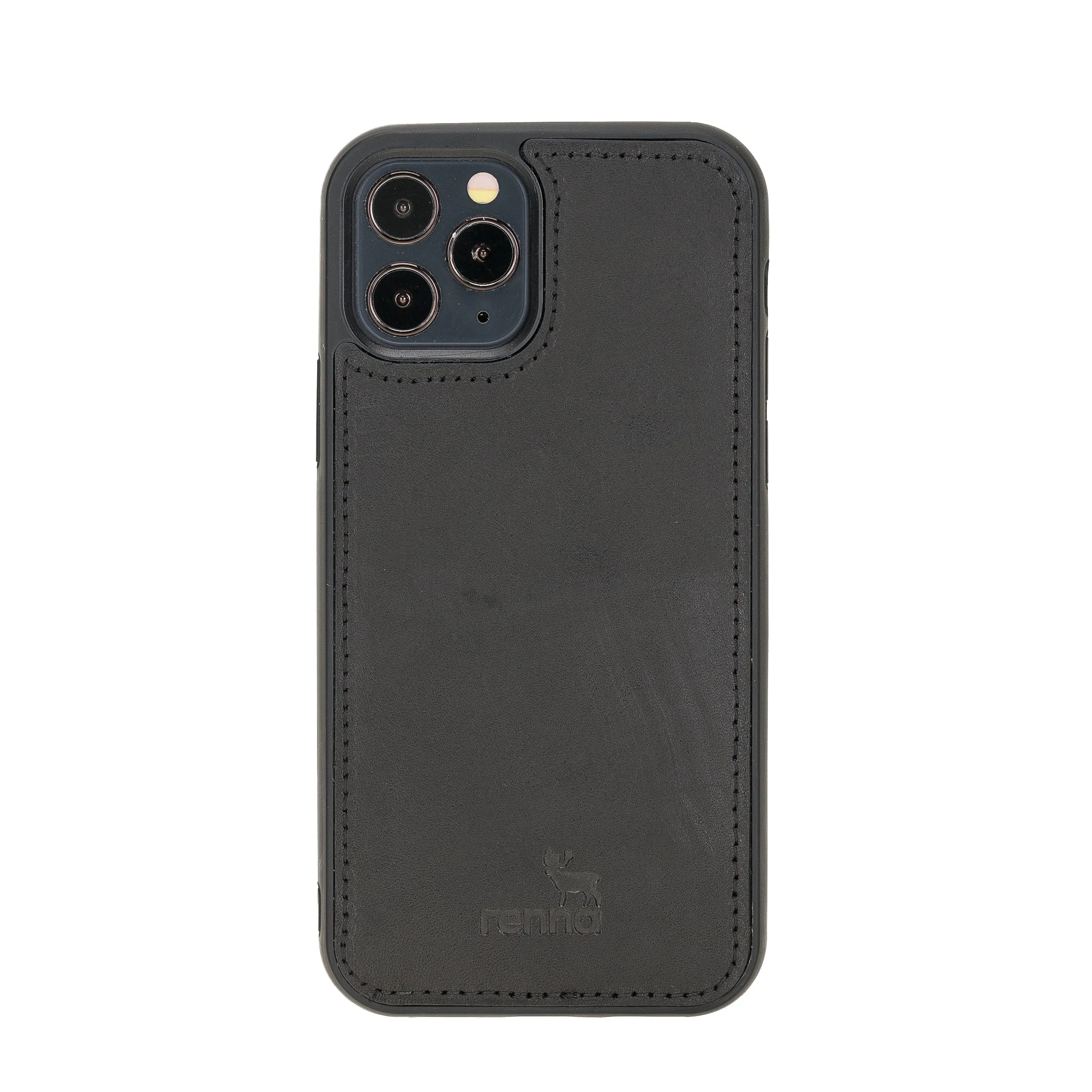 Schwarz iPhone 12 PRO MAX (6.7") Case Genuine Leather case, handmade leather case Flex Cover