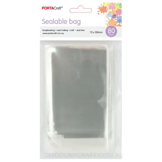 Sealable Bags  73x100mm 80pk