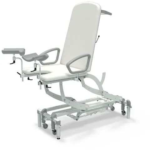 Seers - CLINNOVA Gynae 1 Electric couch, gas assisted back and foot rest, classic base with wheel and foot switch options (265Kg SWL)