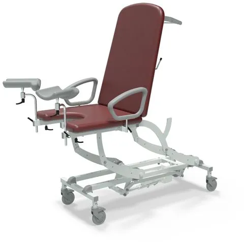 Seers - CLINNOVA Gynae 1 Electric couch, gas assisted back and foot rest, classic base with wheel and foot switch options (265Kg SWL)