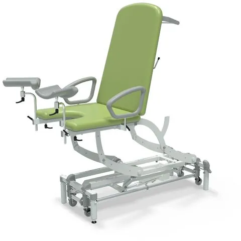 Seers - CLINNOVA Gynae 1 Electric couch, gas assisted back and foot rest, classic base with wheel and foot switch options (265Kg SWL)