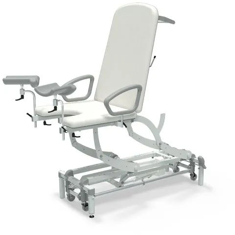 Seers - CLINNOVA Gynae 1 Electric couch, gas assisted back and foot rest, classic base with wheel and foot switch options (265Kg SWL)