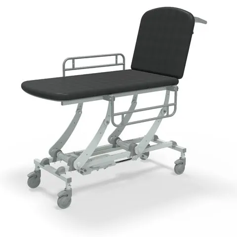 Seers - CLINNOVA Mobile 2 Section electric couch with classic base and gas assisted backrest and switch and wheel options (265Kg SWL)